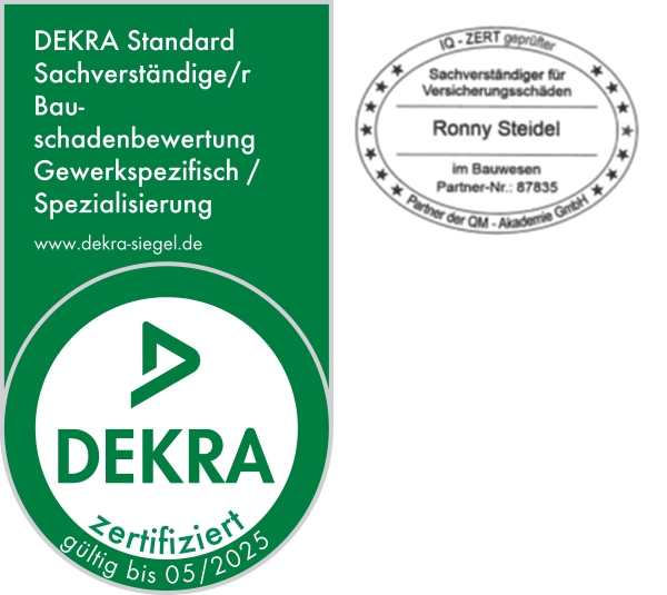 Sachverständiger Bauschadenbewertung für das Maler- und Lackierergewerk (DEKRA)